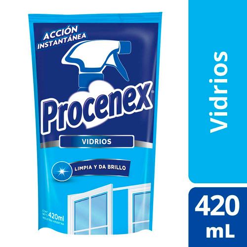 Procenex Limpiador De Vidrios Repuesto 420ml