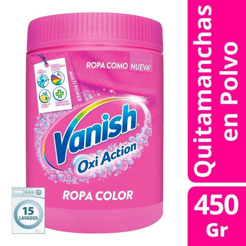Quitamanchas Vanish Polvo Rosa Pote 450g