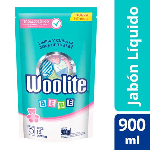 Woolite Jabón Líquido Para Ropa De Bebé En Máquina Repuesto 900ml