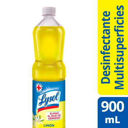 Lysol Desinfectante De Superficies Limon 900ml
