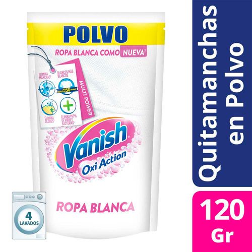 Quitamanchas Vanish Polvo Gold Blanco Total 120 Gr