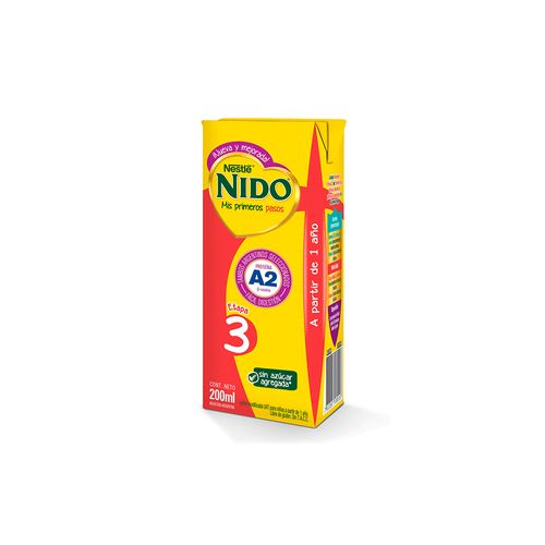 Nido® 3 Defensas Leche Infantil Listo Para Tomar X 200ml.