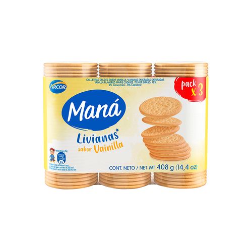 Galletitas Vainilla Mana 408 Gr