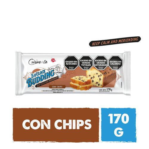 Budin Sabor Vainilla Con Chips 170 Grs Cuisine & Co