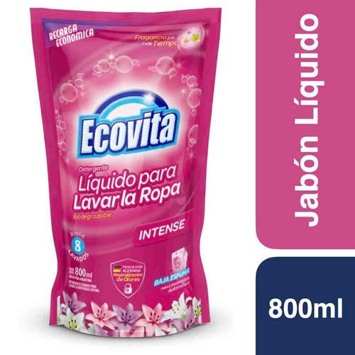 Detergente Liquido  Ecovita Intense Doypack 800ml