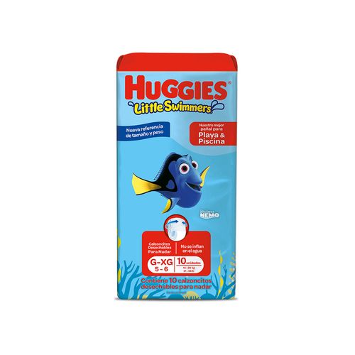 Pañales Huggies Little Swimmers Xg 10u