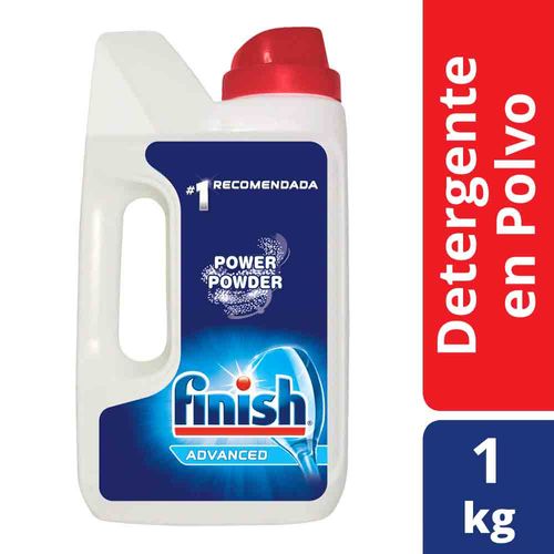 Finish Detergente En Polvo Para Lavavajillas Botella 1kg