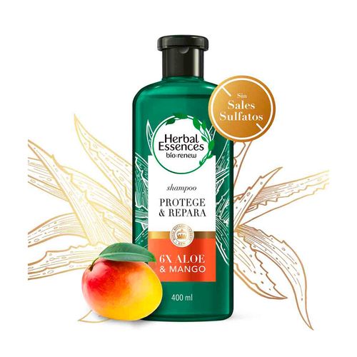 Shampoo Herbal Essences Bío Renew 6x Aloe Y Mango 400 Ml