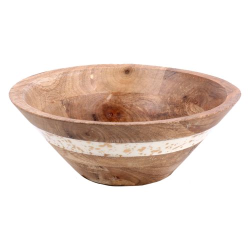 Bowl Madera Chispitas 20x20x7.5 Cm Krea