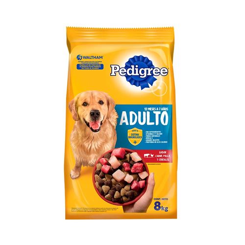 Pedigree Adulto Carne, Pollo Y Cerdo 8 Kg