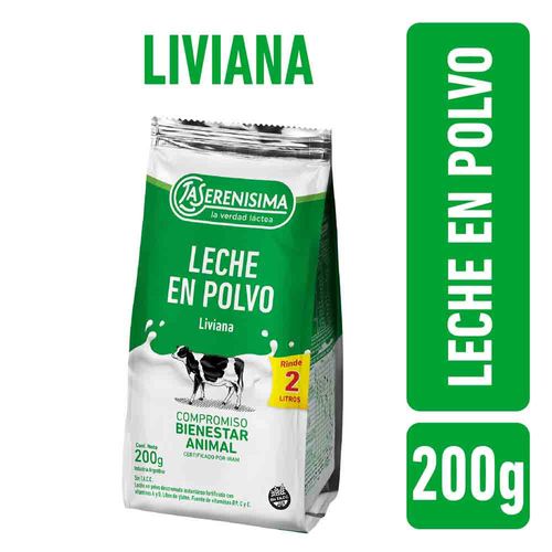 Leche En Polvo Descremada La Serenisima 200 Gr