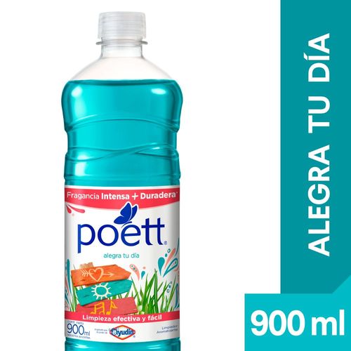 Limpiador Líquido Aromatizante Poett Alegra Tu Día 900 Ml