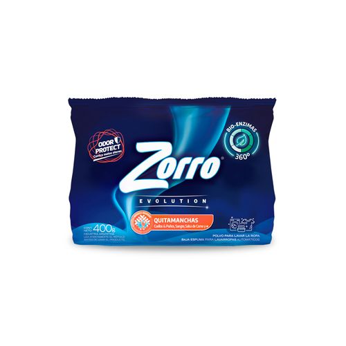 Jabon Polvo Zorro Evolution Quitamanchas 400g