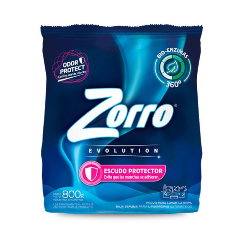 Jabon Polvo Zorro Escudo Protector 800g