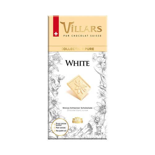 Chocolate Villars Pure Blanco 100 Gr
