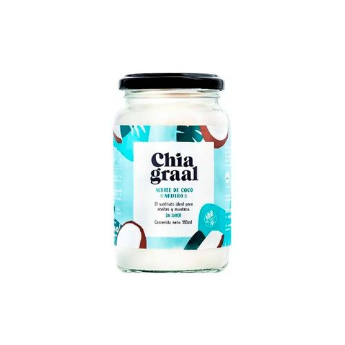 Aceite De Coco Neutro Sin Tacc Chia Graal 360 Gr