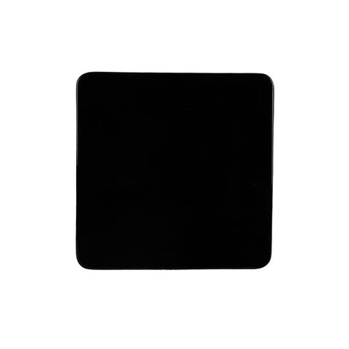 Plato Playo Cuadrado Negro - Ceramica 25 Cm