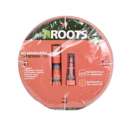 Manguera 1/2x15mset Acop Coral Pallet Roots