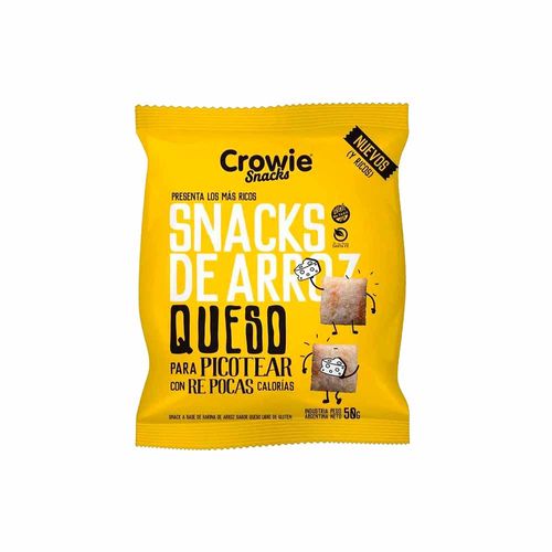 Snacks De Arroz De Queso Crowie 50 Gr