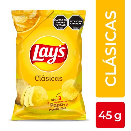 Papas Fritas Lays Clasicas 45g