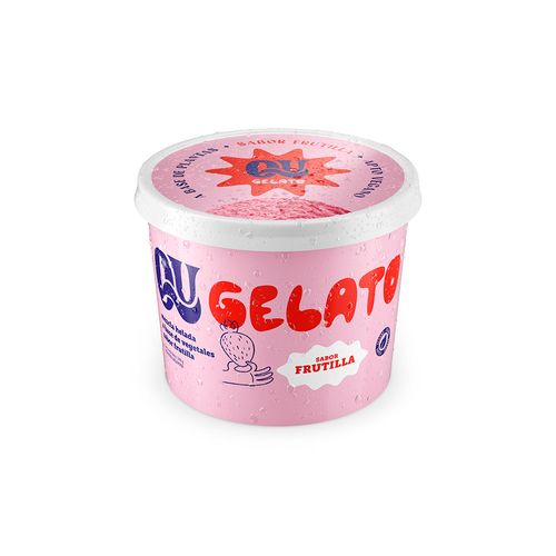 Helado Qu Gelato Frutilla X 240 Gr