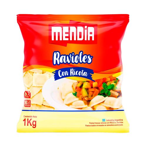 Ravioles Mendia De Ricota 1 Kg