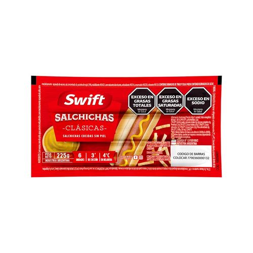 Salchichas Hot Dog Swift 225 Gr