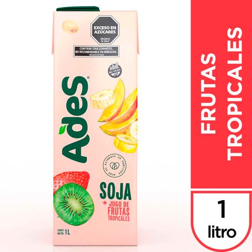 Ades Soja + Jugo De Frutas Tropicales 1 L