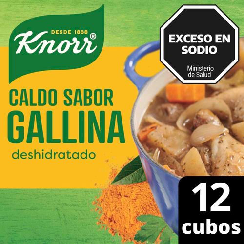 Caldo Sabor Gallina Knorr 12 Un