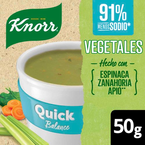 Sopa Quick Vegetales Light Knorr 50 Gr