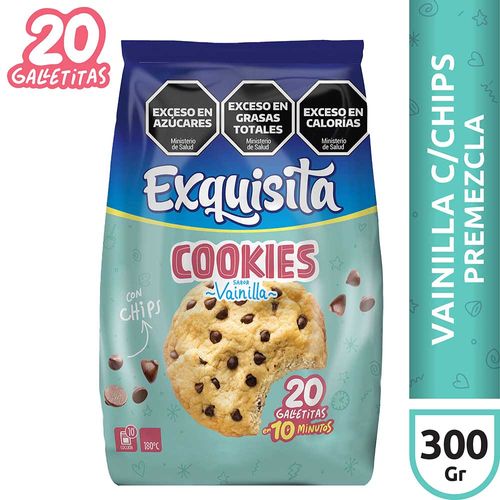 Cookies Vainilla Con Chips Exquisita X 300 Gr