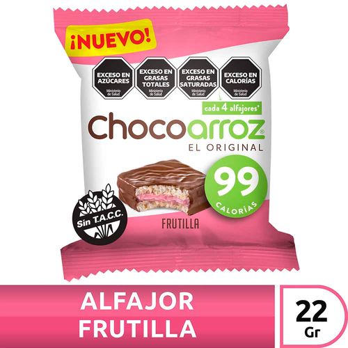 Alfajor Frutilla Chocoarroz X25 Gr