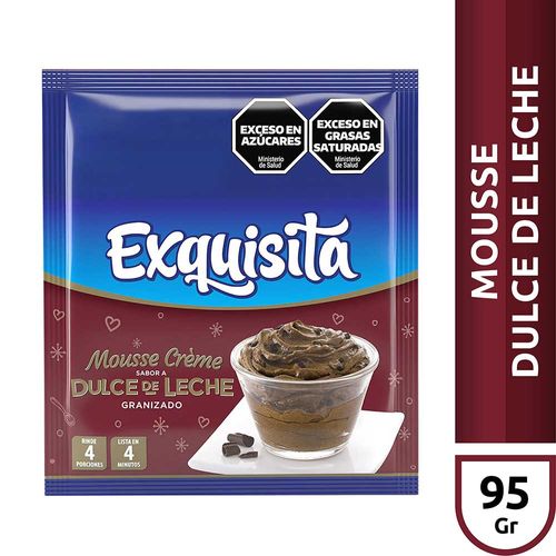 Mousse Exquisita Dulce De Leche Granizado X95g