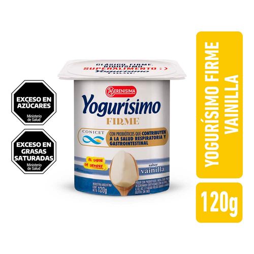 Yogur Firme Vainilla Yogurisimo 120 Gr