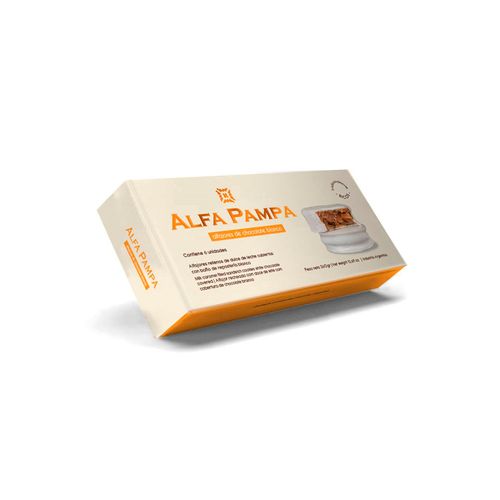 Caja De Alfajores Chocolate Blanco Alfa Pampa 360 Gr