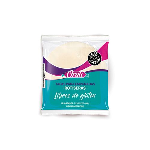 Tapas Para Empanadas Oralí Rotiseras 12u 460g