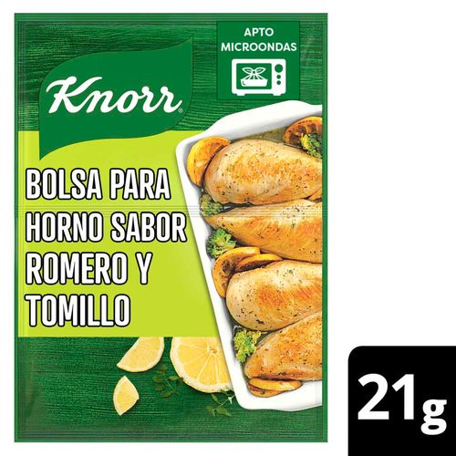 Bolsas Para Horno Limon Y  Oregano Knorr 21 Gr