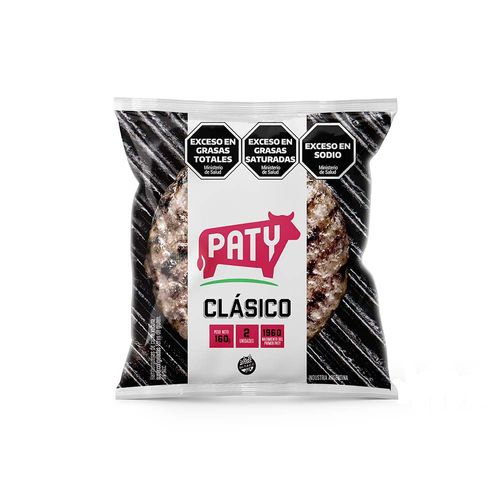 Hamburguesas Paty De Carne Flow 2 U - 160 Gr