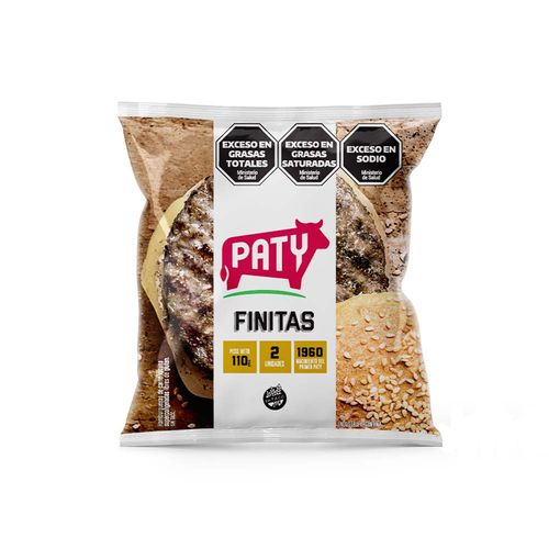 Hamburguesas Paty De Carne Finitas 2 U - 110 Gr