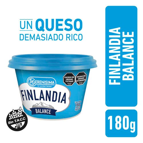 Queso Untable Finlandia Balance 180 Gr