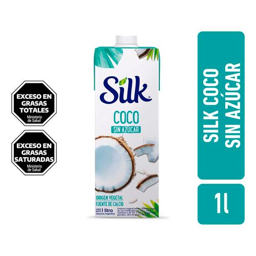 Bebida A Base De Coco Sin Azúcar Silk 1lt