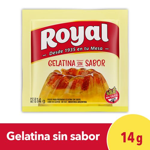 Gelatina Sin Sabor Royal 14 Gr