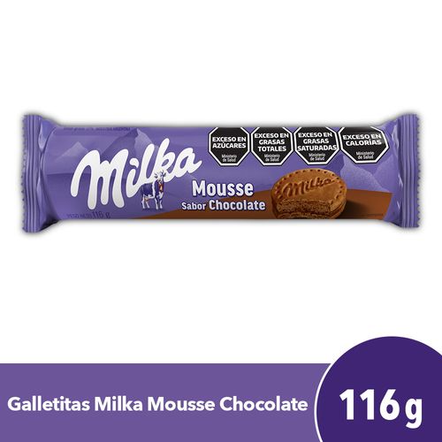 Galletitas Dulces Milka Mousse Chocolate 116 Gr