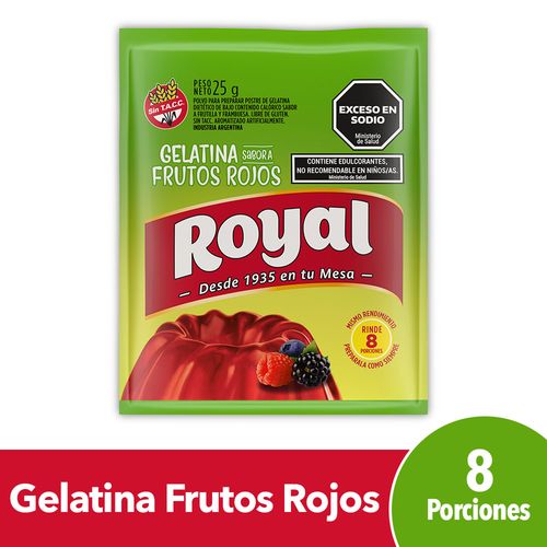 Gelatina Frutos Rojos Royal 25g