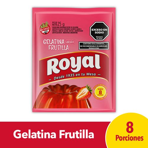 Gelatina Frutilla Regular Royal 25g