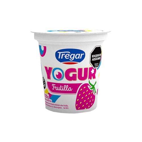Yogur Entero Frutilla Tregar 125g