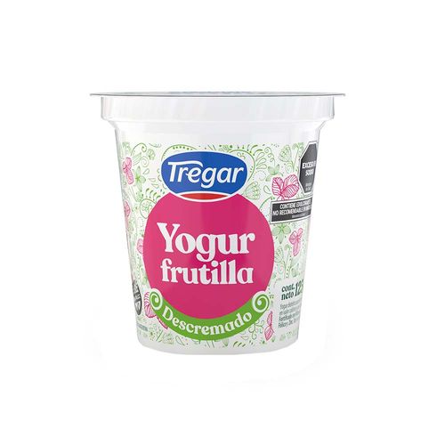 Yogur Descremado Frutilla Tregar 125g