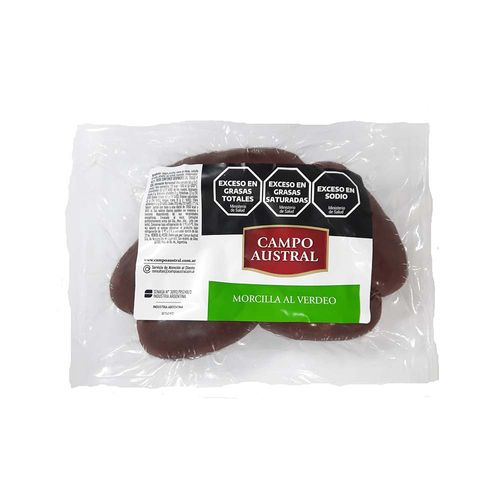 Morcilla Bombón X 6 Envasado Al Vacio