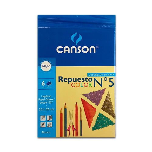 Repuesto Dibujo Color N°5 120 G Por 6 Hojas Canson