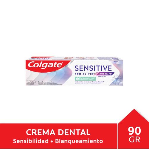 Pasta Dental Colgate Sensitive Pro Alivio Inmediato Whitening 90 G